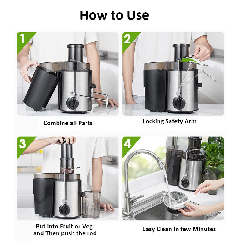 Dual-Speed Household Juice Extractor
